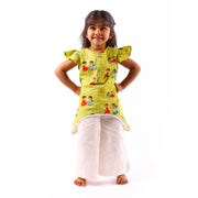 Organic Cotton 'Threads of Love'- Rakhi Kurta Set for Girls