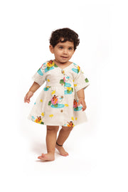 Organic Cotton Frock| Infants and Toddlers| Goddess Saraswati