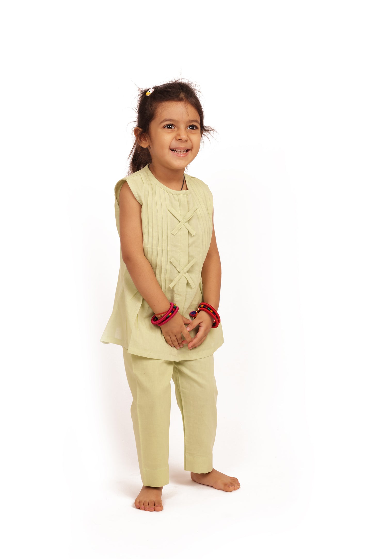 Organic Cotton 'Happiness' Coord Green