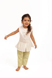 Organic Cotton 'Happiness' Coord White and Green