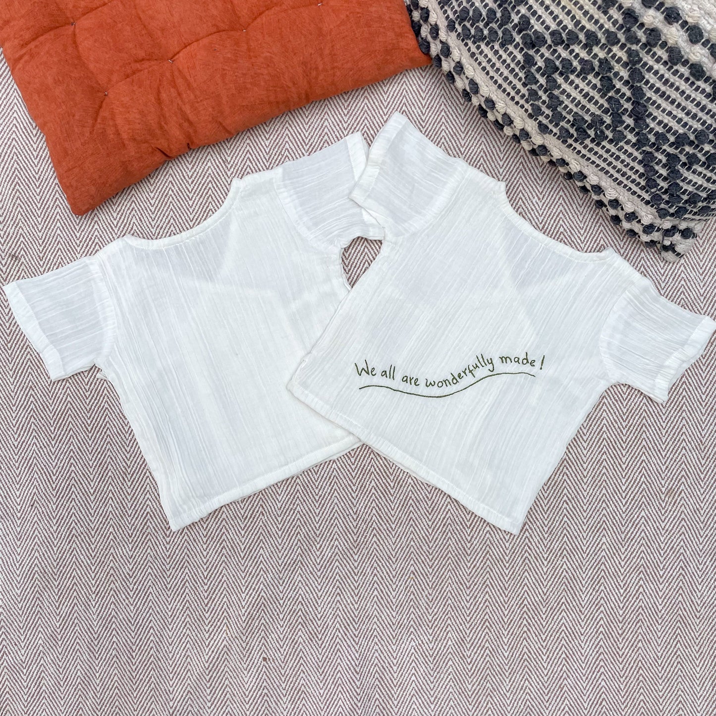 Crinkled Muslin Angrakha Set of 2