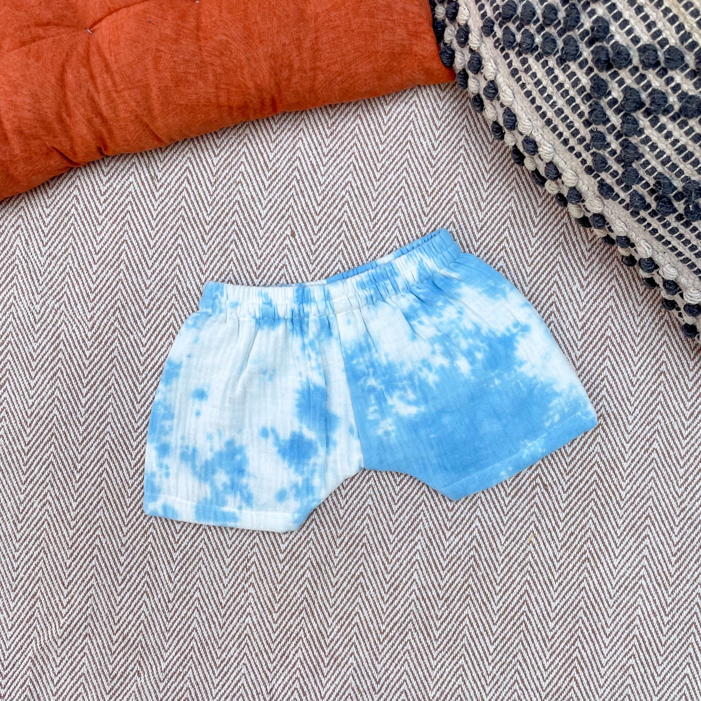 Tie-Dye Jhabla Set(Blue)