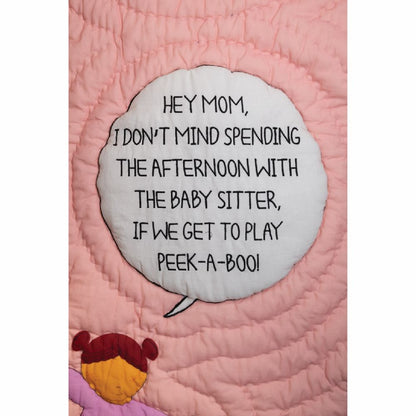 Bandra Babysitters Quilt (Girl Print)-Pink