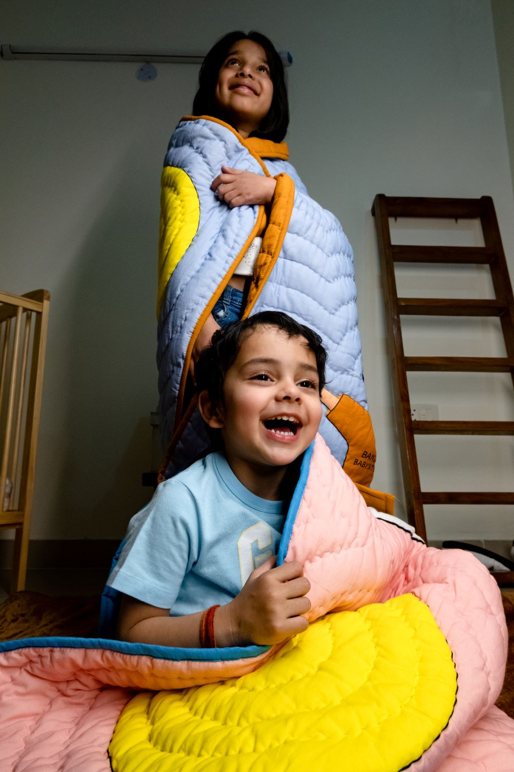 Bandra Babysitters Quilt (Boy Print) - Light Blue