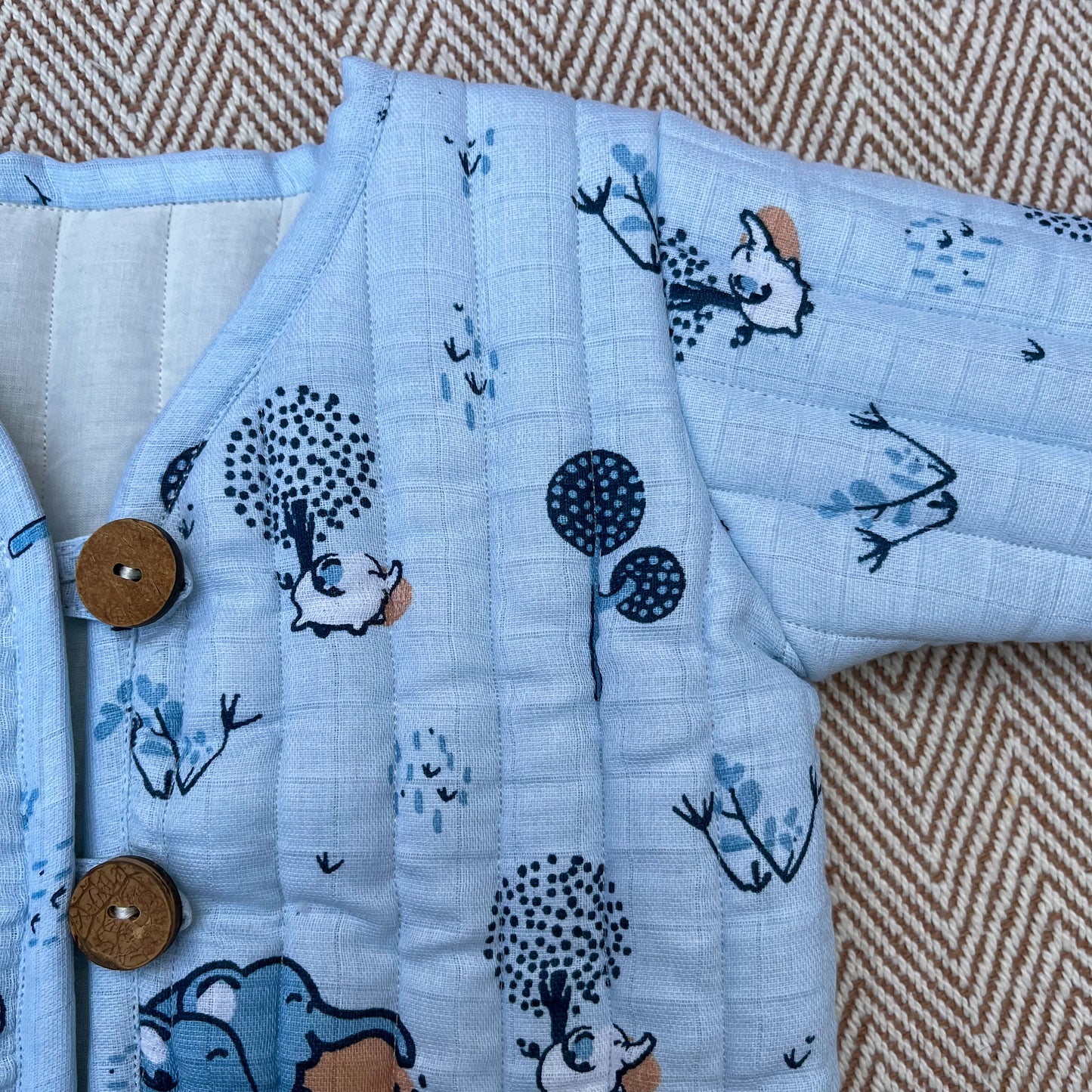 The Elephant Clan Muslin Jacket for Kids
