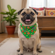 Organic Cotton Spring Floral Scarf for Pets