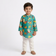 Organic Cotton Unisex Colors With Jumbo Kurta Set