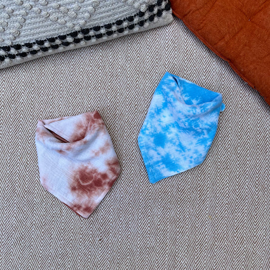 Tie-Dye Bandana Bibs Set For Babies