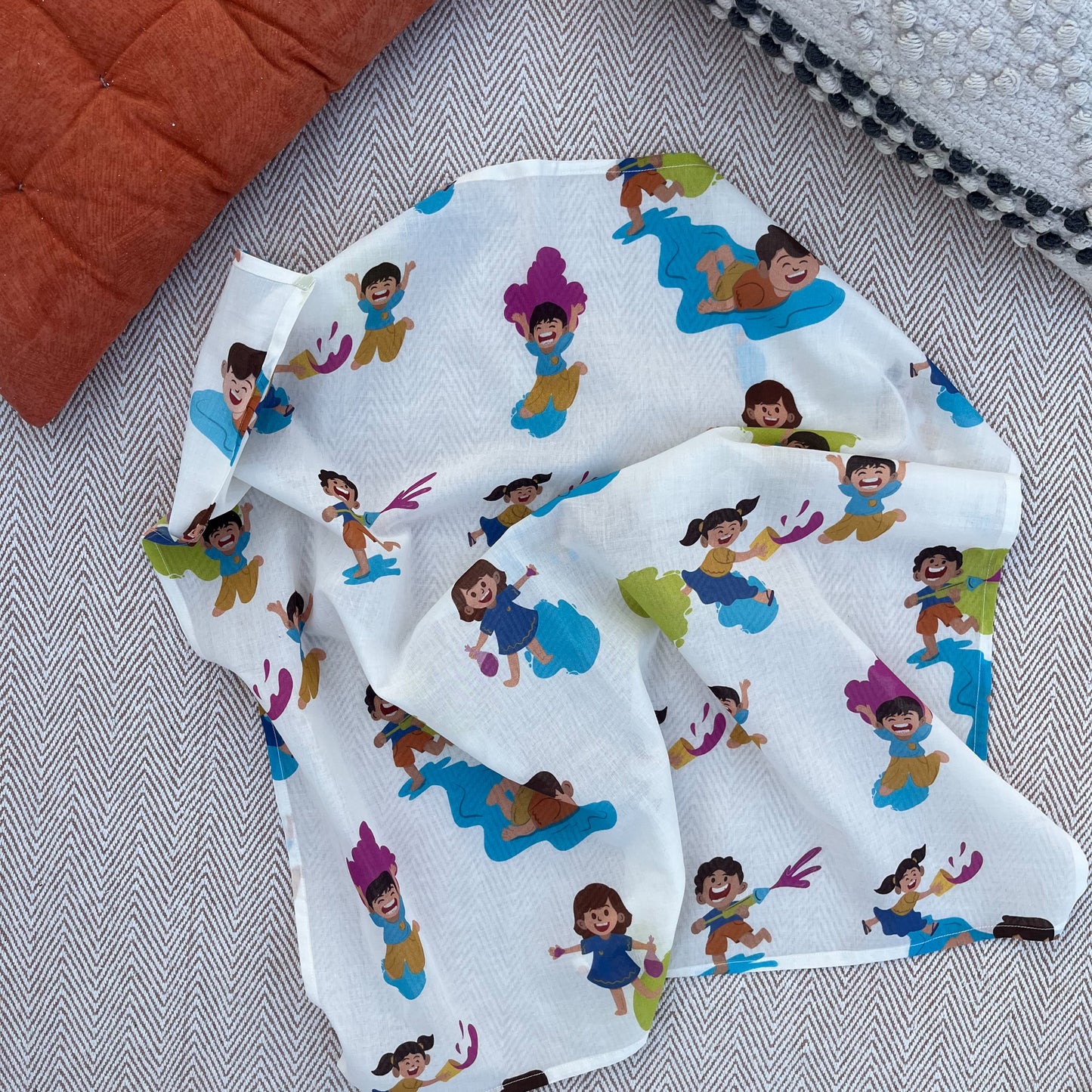 Organic Cotton 'Holi Hai' Scarf for Pets