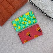 Organic Cotton Swaddle Wrap- Tulip and Pink Marigold