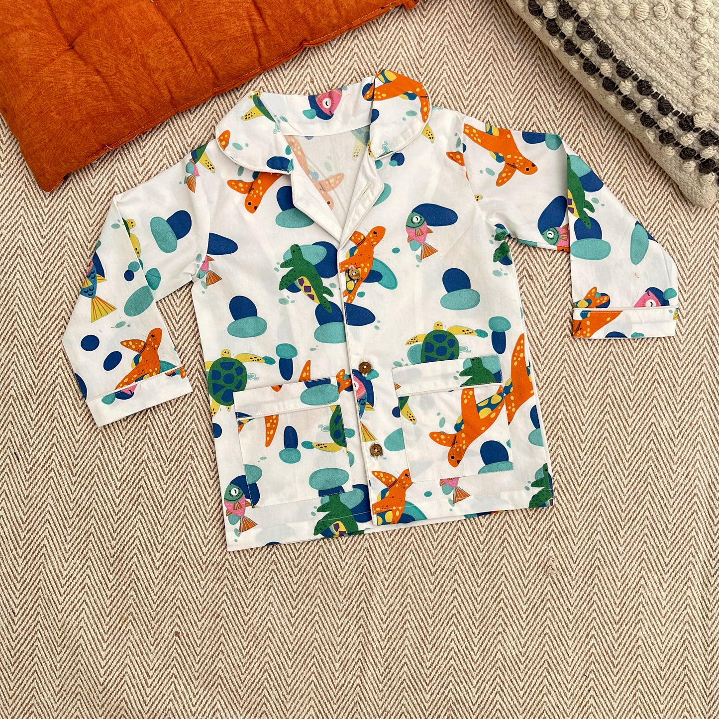Organic Cotton Turtles Night Suit