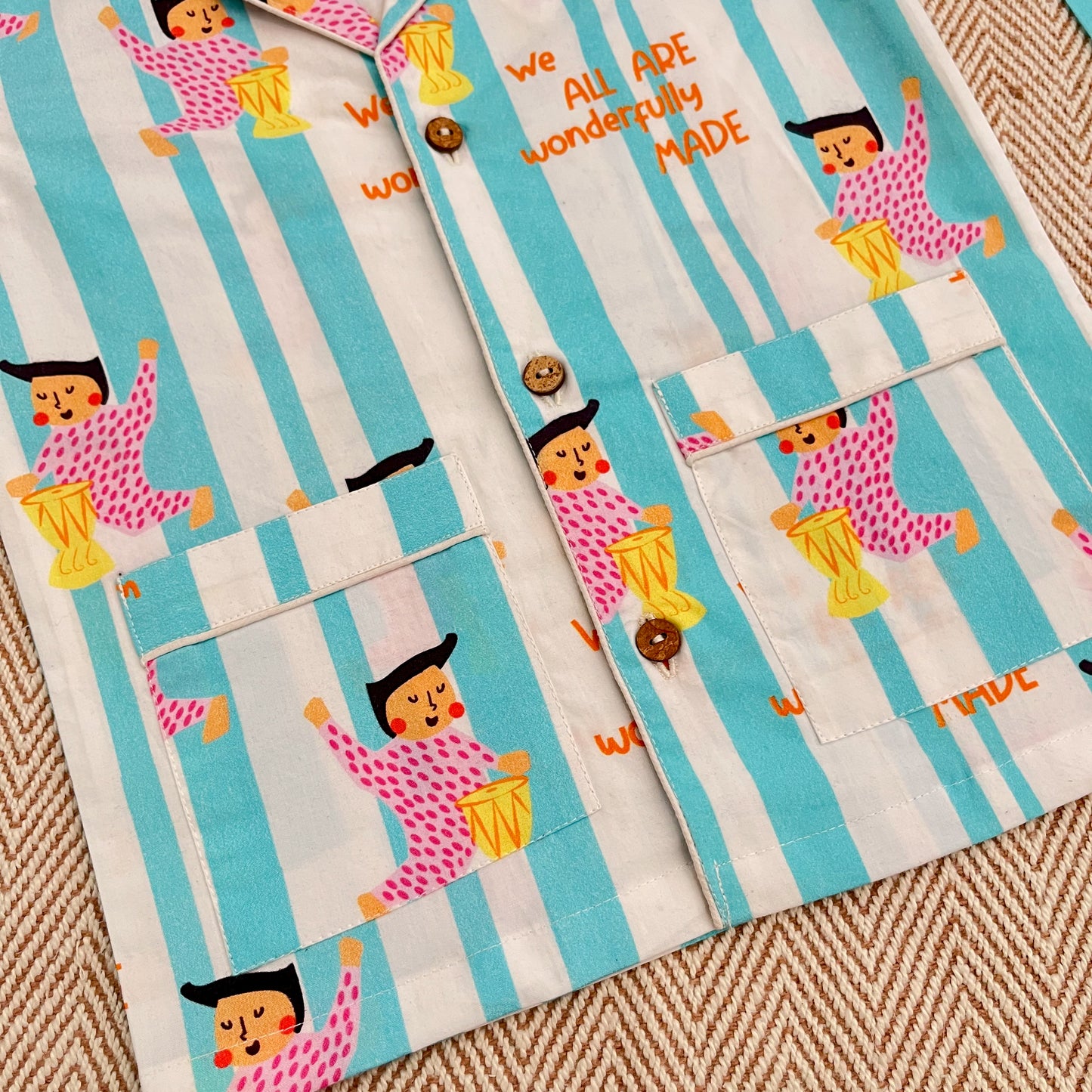 Organic Cotton We Are All Wonderfully Made Night Suit