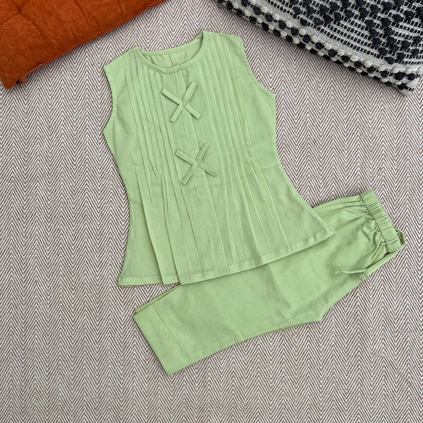 Organic Cotton 'Happiness' Coord Green