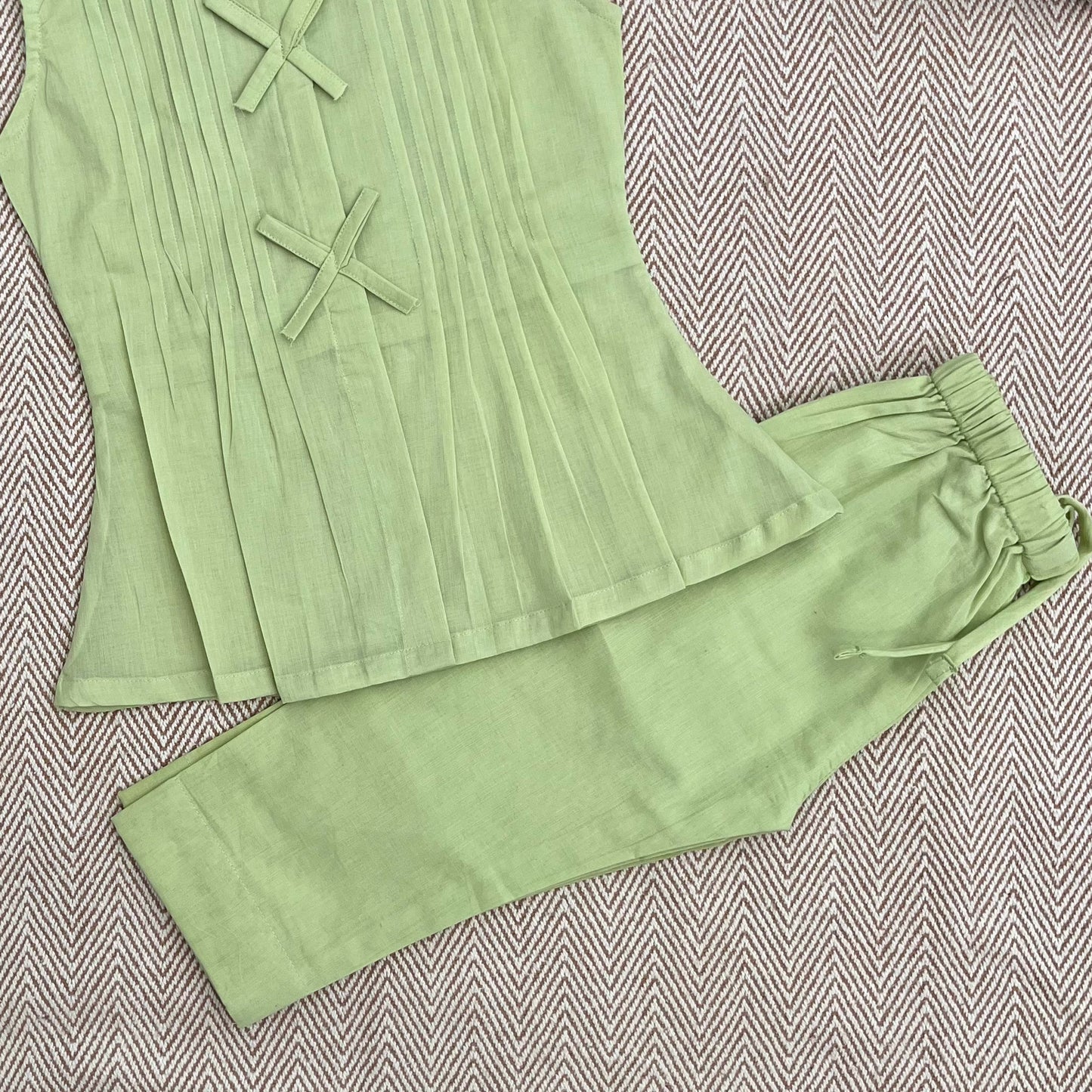 Organic Cotton 'Happiness' Coord Green