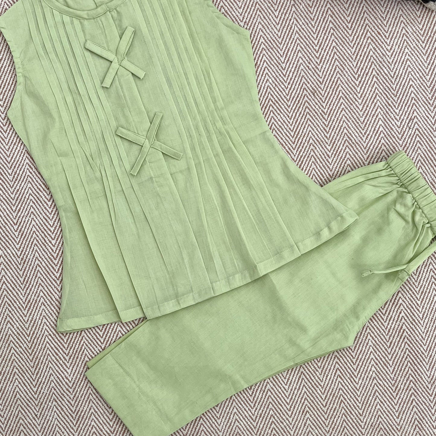 Organic Cotton 'Happiness' Coord Green