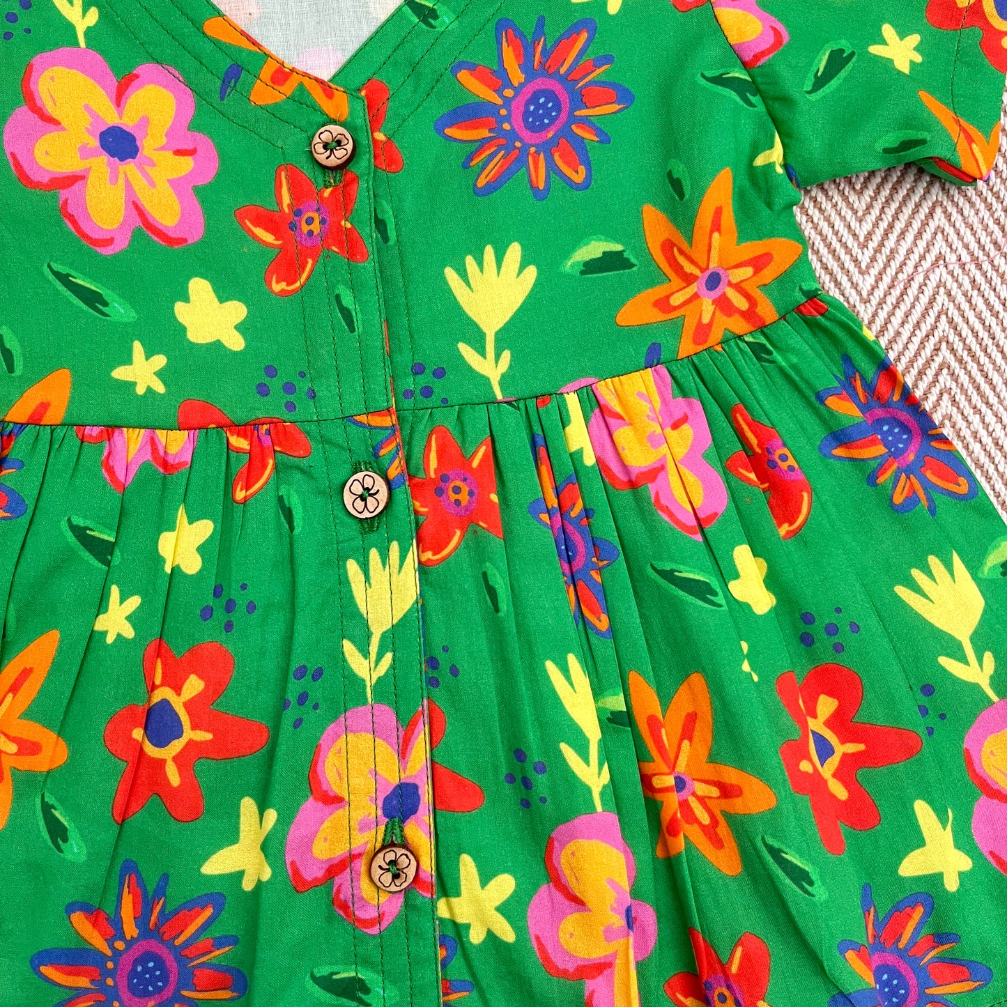 Organic Cotton Frock| Infants and Toddlers| Spring Floral