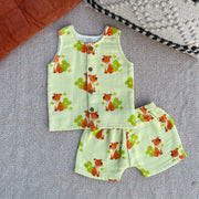Dogs Print Muslin Set