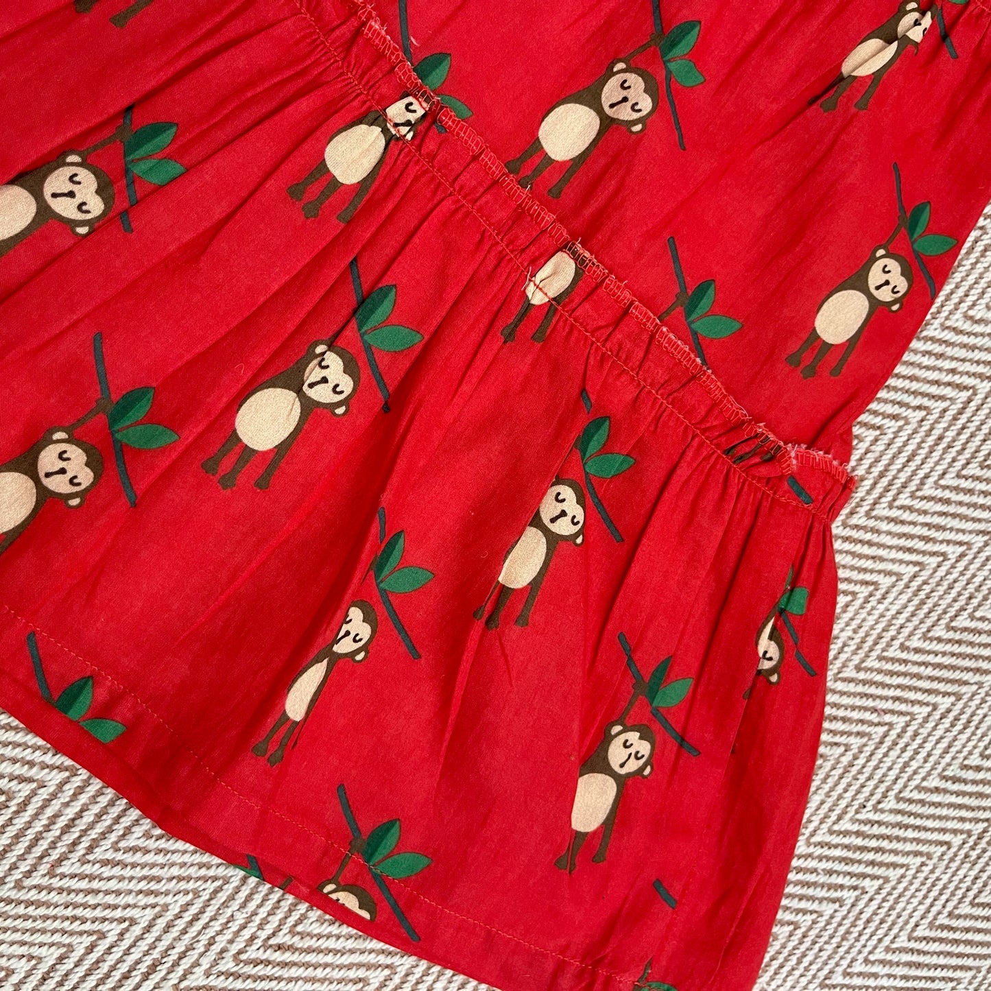 Organic Cotton Frock| Infants and Toddlers| Monkey Print