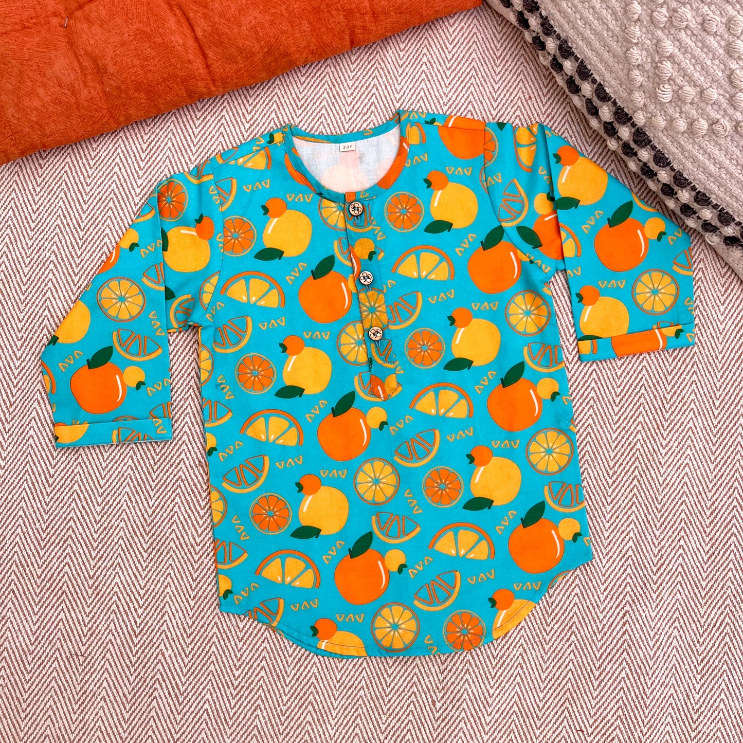 Organic Cotton Siblings Set | Dancing Oranges