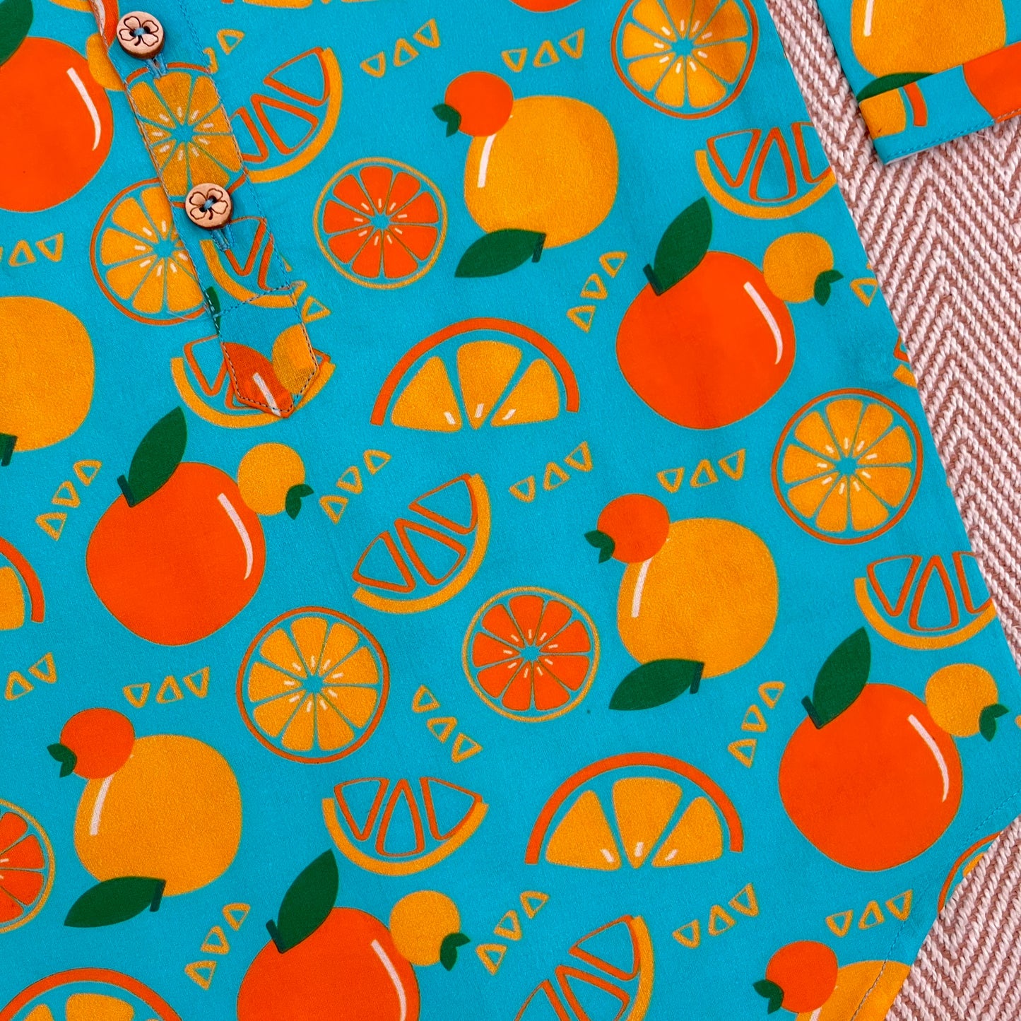 Organic Cotton Siblings Set | Dancing Oranges