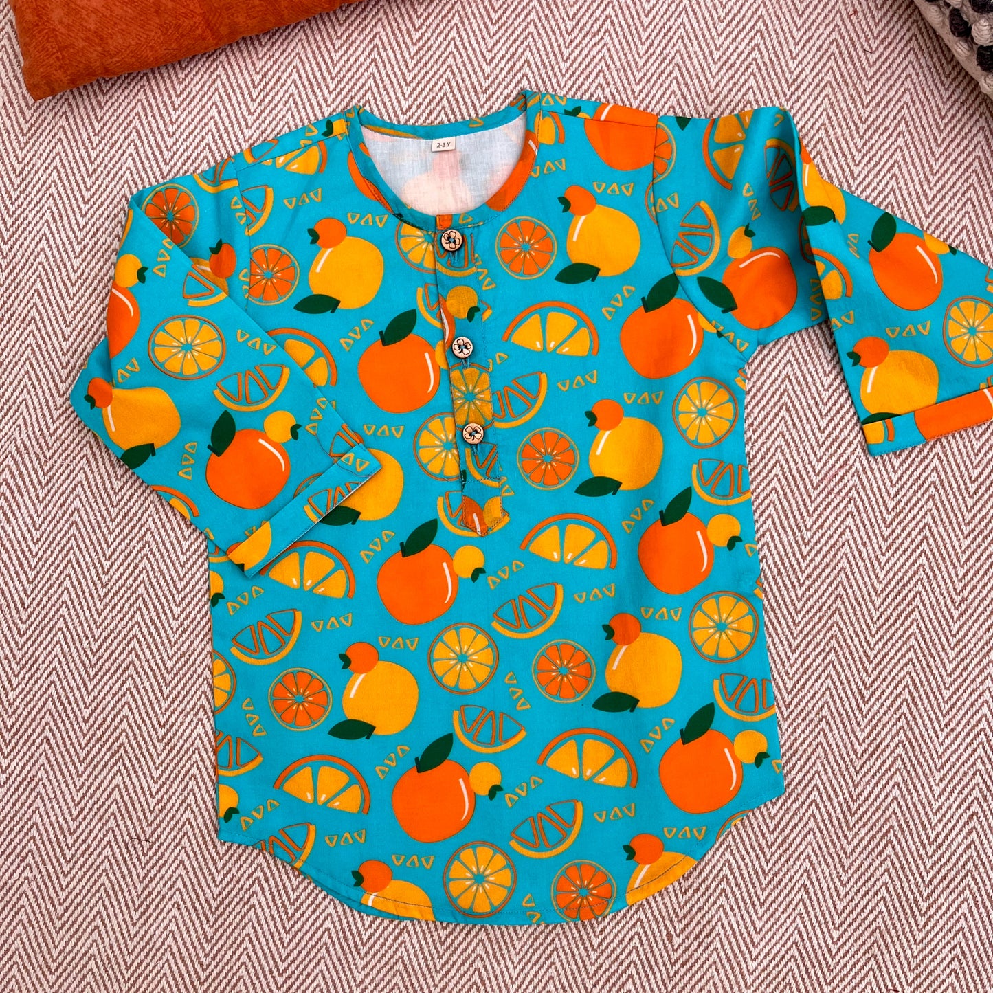 Organic Cotton Siblings Set | Dancing Oranges