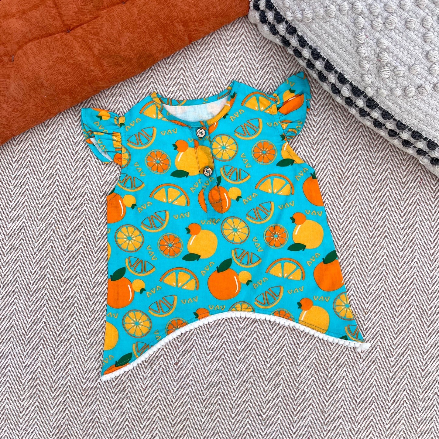 Organic Cotton Siblings Set | Dancing Oranges