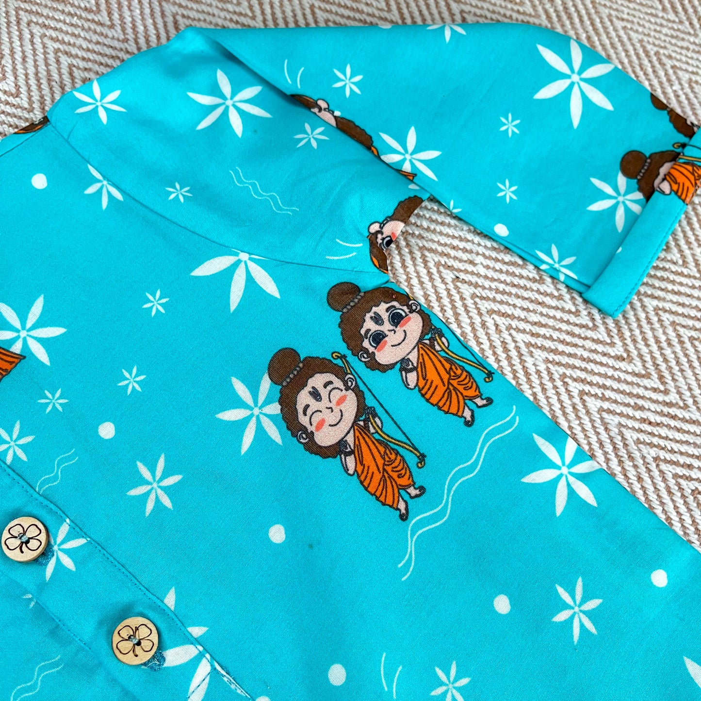 Organic Cotton Unisex 'Lord Ram' Kurta