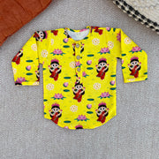 Chanderi Unisex 'Goddess Lakshmi' Kurta