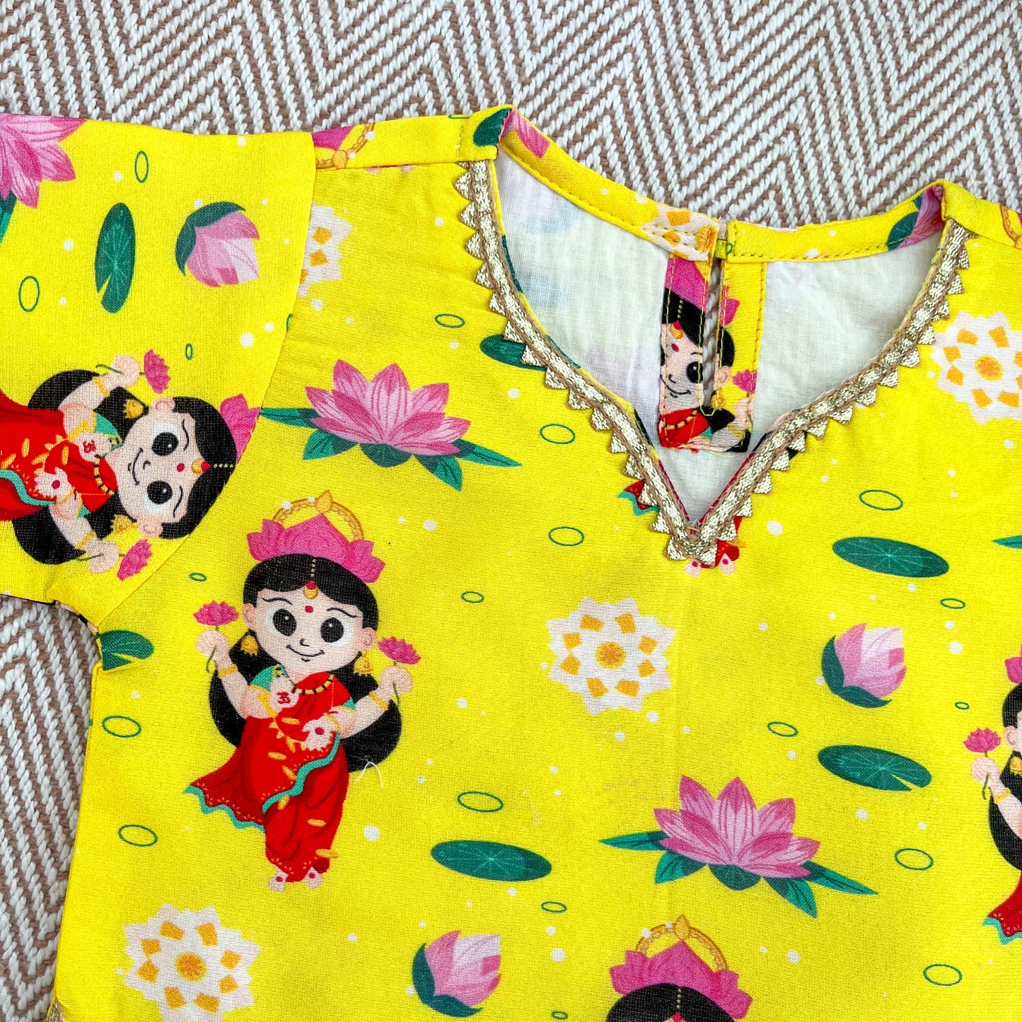 Chanderi 'Goddess Lakshmi' Lehenga Choli