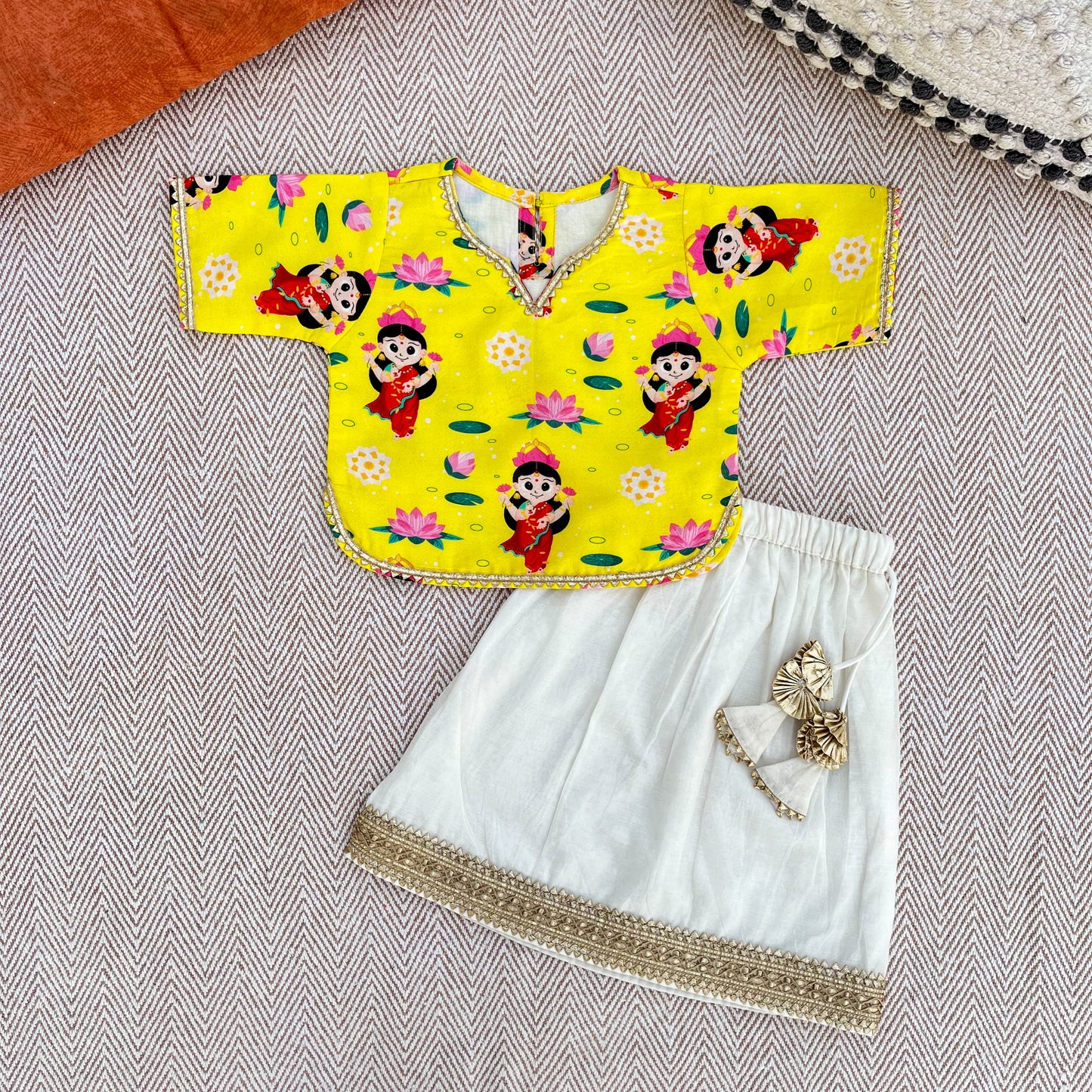 Chanderi 'Goddess Lakshmi' Lehenga Choli