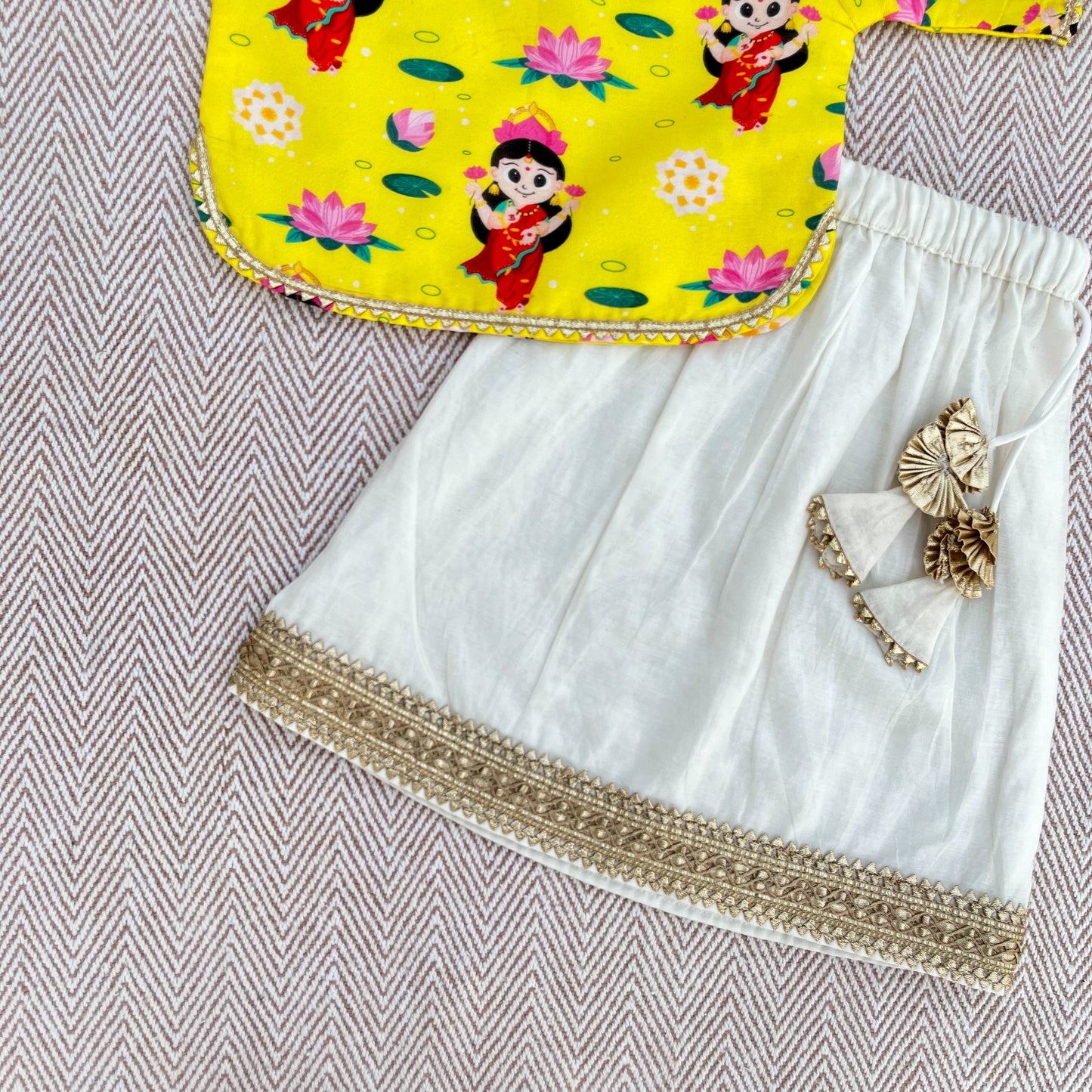 Chanderi 'Goddess Lakshmi' Lehenga Choli