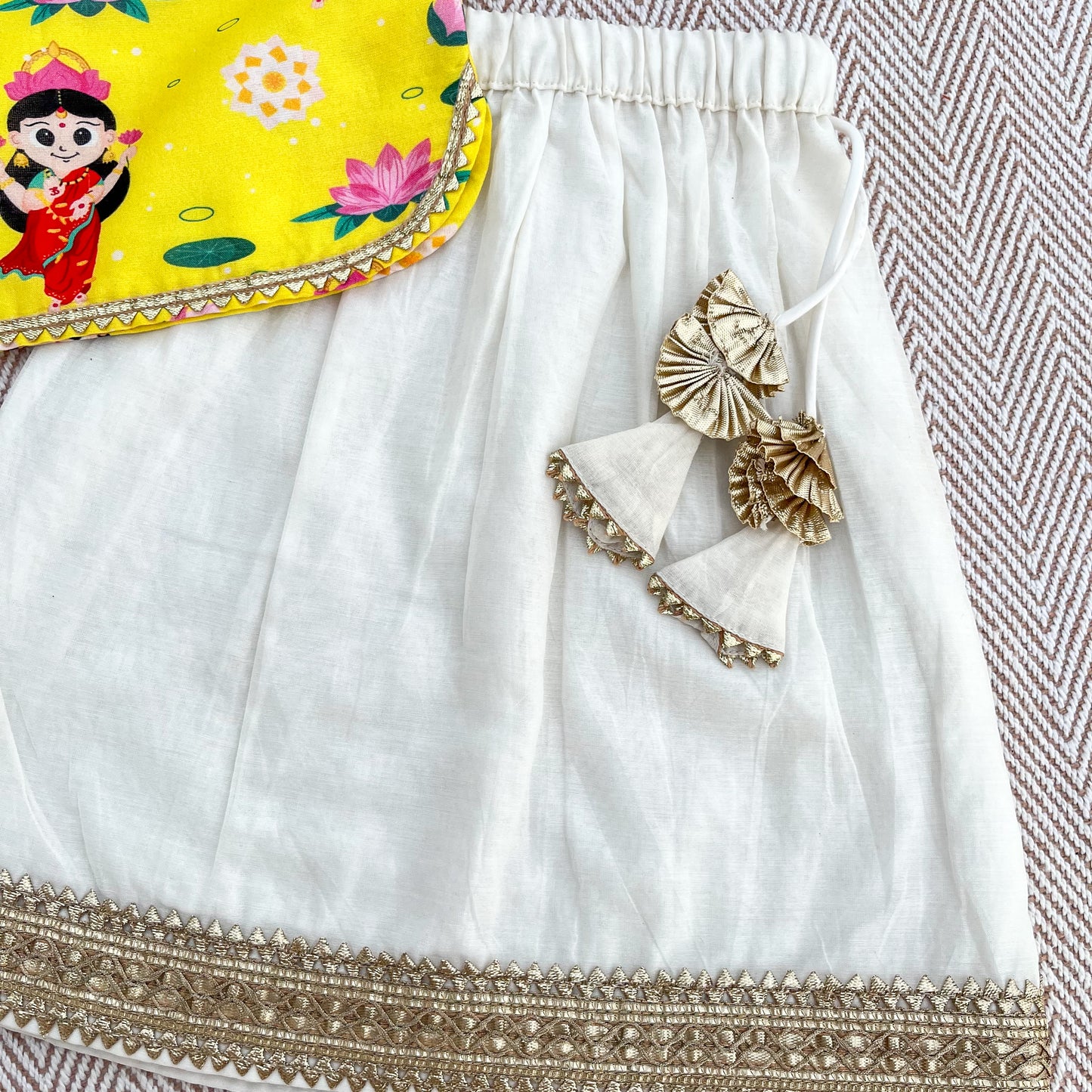 Chanderi 'Goddess Lakshmi' Lehenga Choli