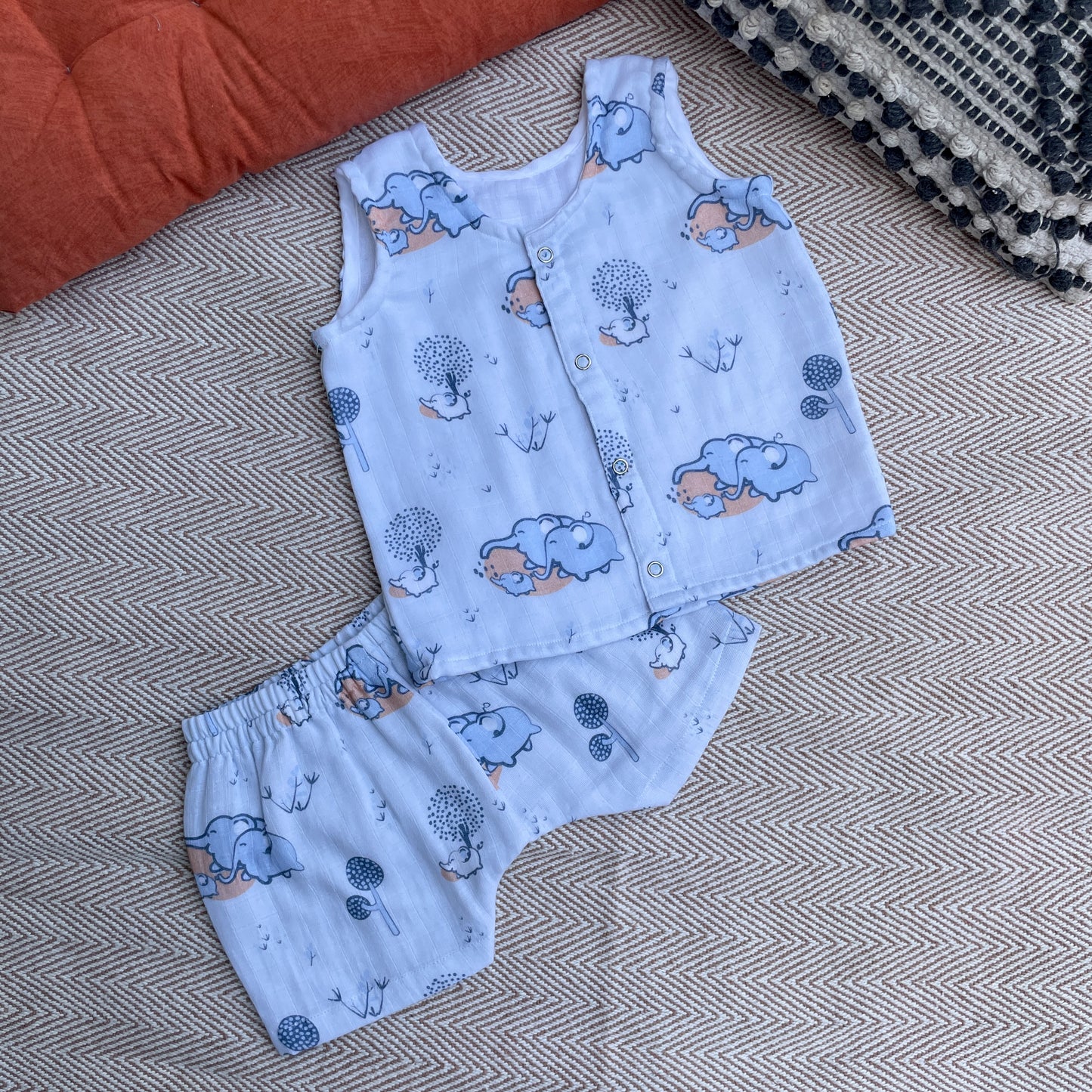 Elephant clan muslin set