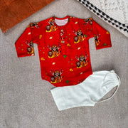 Chanderi Unisex 'Goddess Durga' Kurta Set