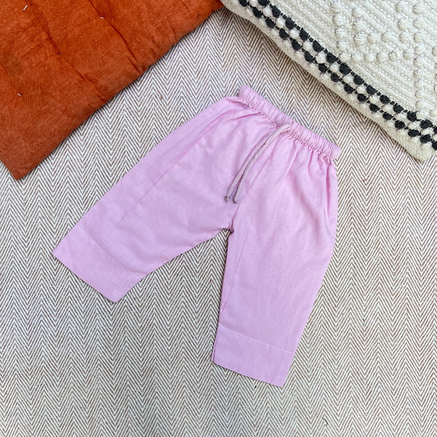 Organic Cotton Full Sleeves Jhabla with Two Pyjamas- Daisy