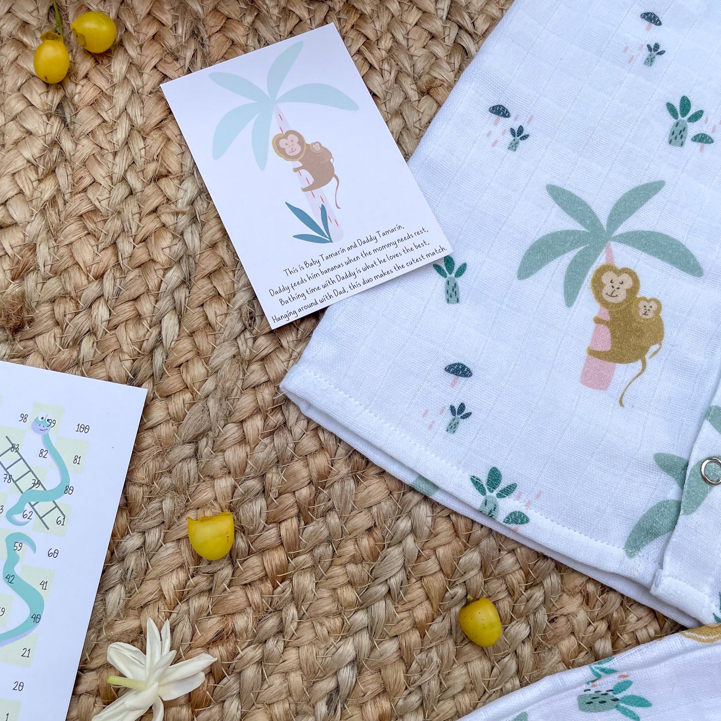 Monkeying Around Muslin Mini Gift Bundle(6 Articles)