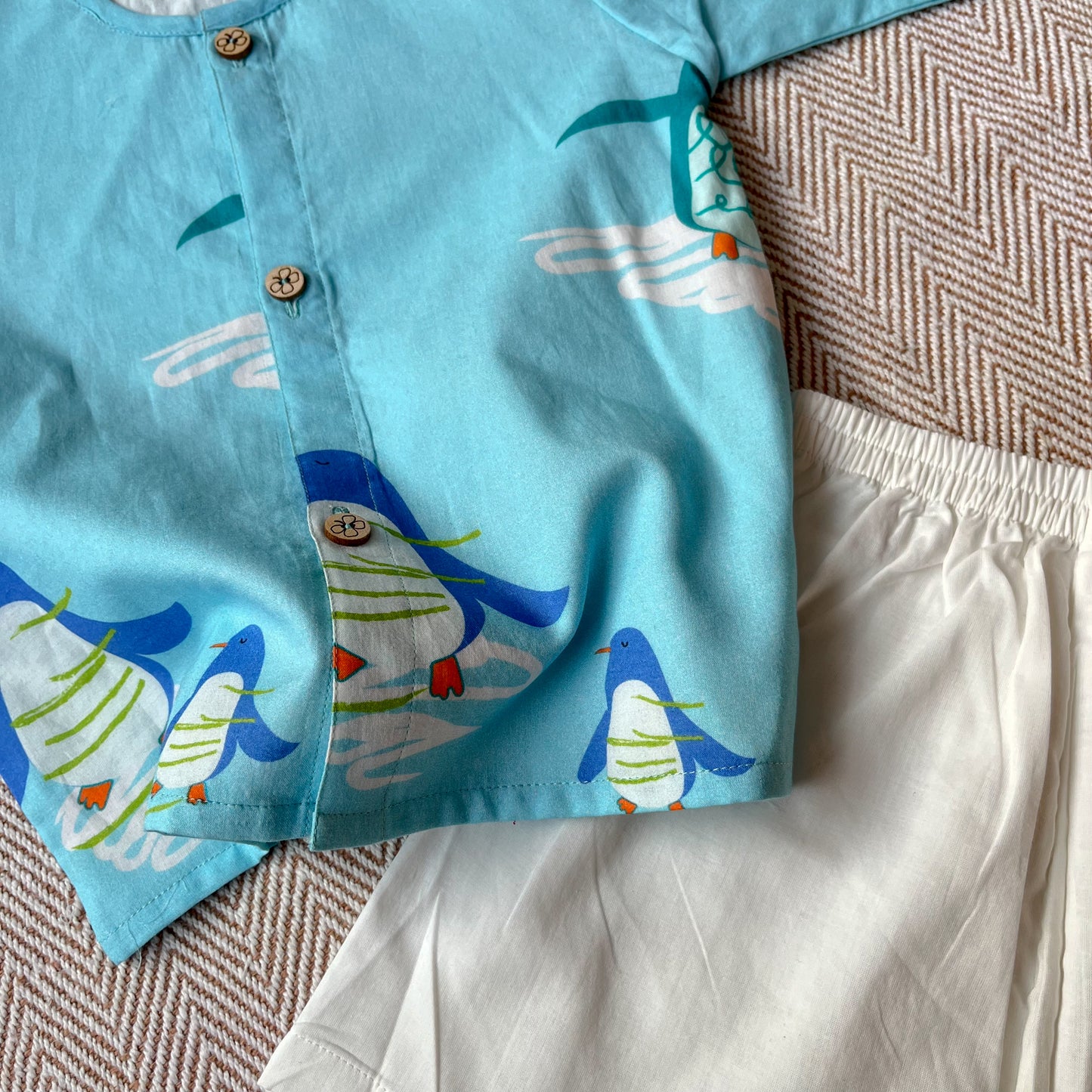 Penguin Print Jhabla Set