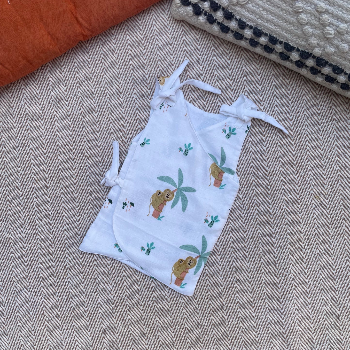 Tie up Muslin Preemie jhabla