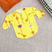 Organic Cotton Unisex Veena and Lotus Kurta