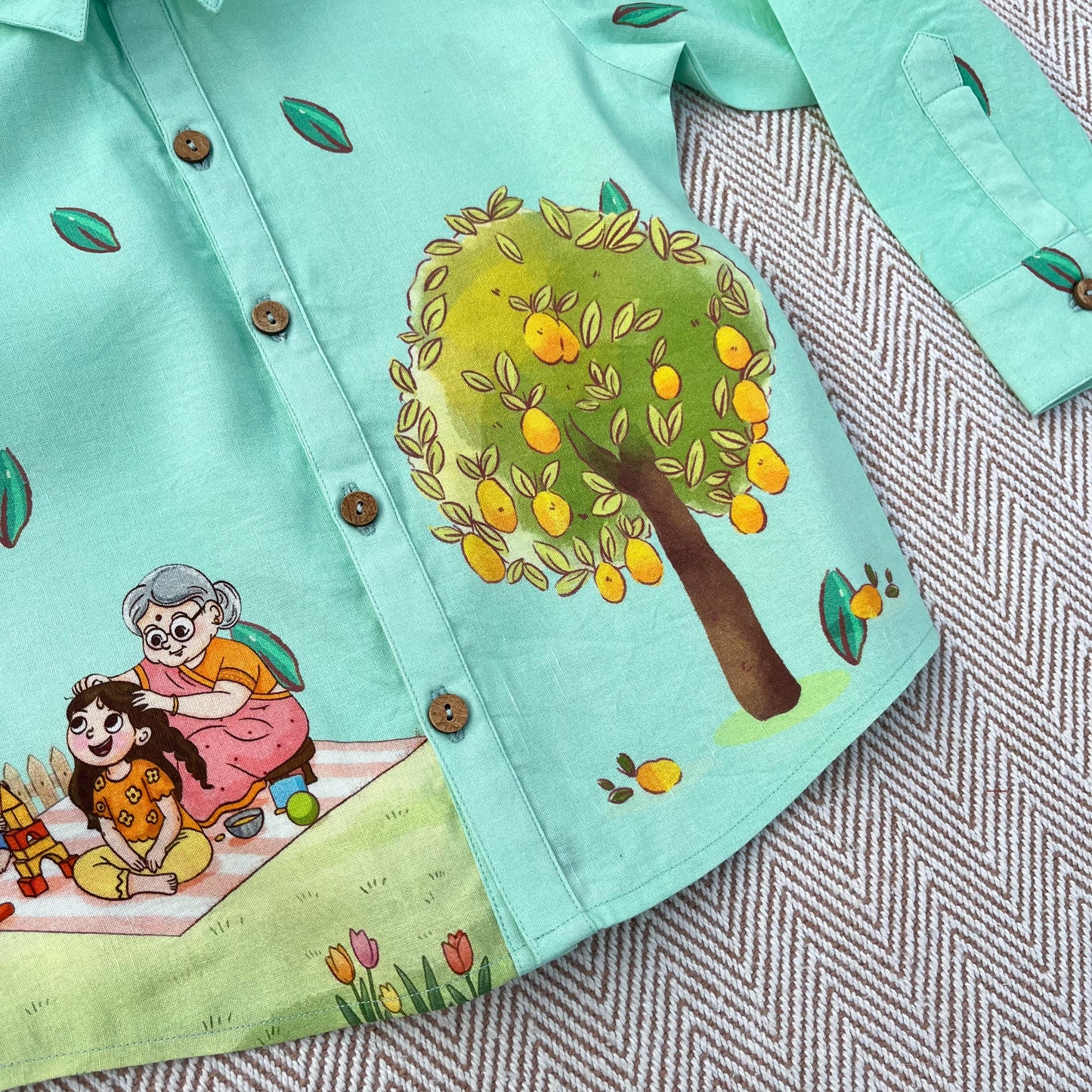 'Nani ka Ghar' Unisex Cotton Linen Shirt