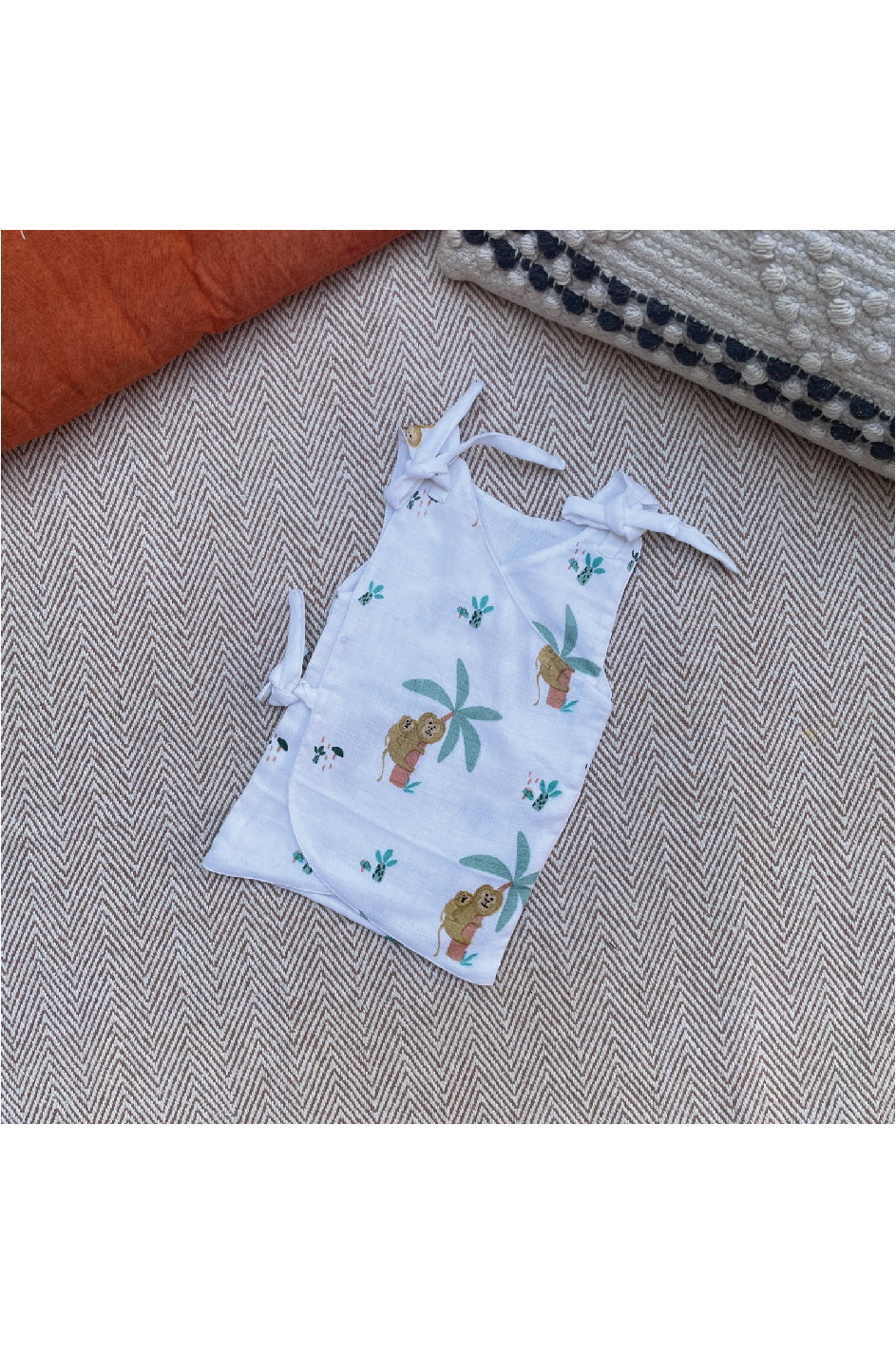 Tie up Muslin Preemie jhabla