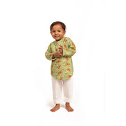 Organic Cotton Unisex Shiva's Damru Kurta Set