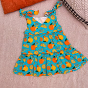 Organic Cotton Frock| Infants and Toddlers| Dancing Oranges
