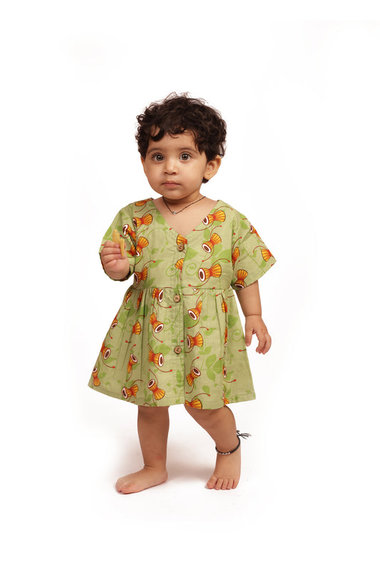 Organic Cotton Frock| Infants and Toddlers| Damru