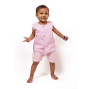 Organic Cotton Plain Jhabla Set Lavender
