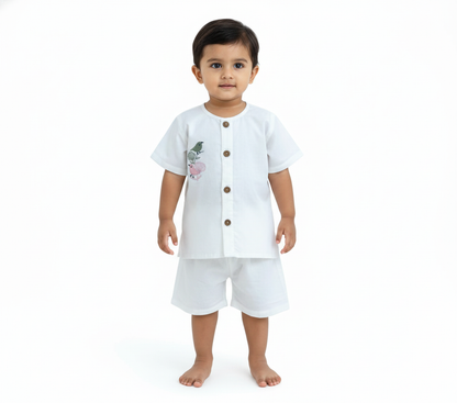 Organic Cotton Bird Jhabla Set