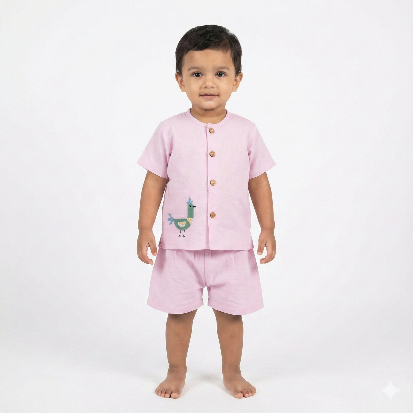 Organic Cotton 'Kook-Doo-Koo' Jhabla Set