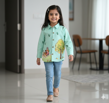 'Nani ka Ghar' Unisex Cotton Linen Shirt