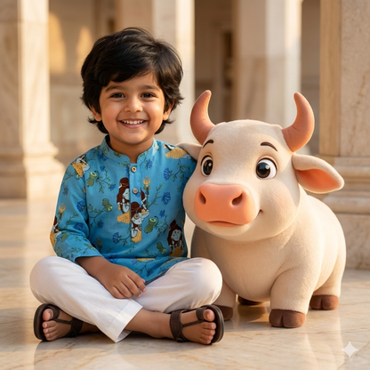 Organic Cotton Unisex Lord Shiva Kurta Set