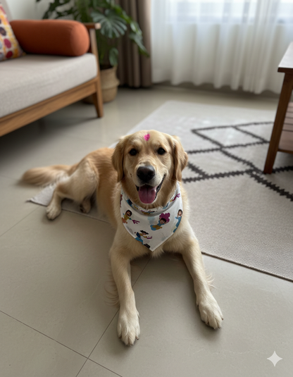 Organic Cotton 'Holi Hai' Scarf for Pets